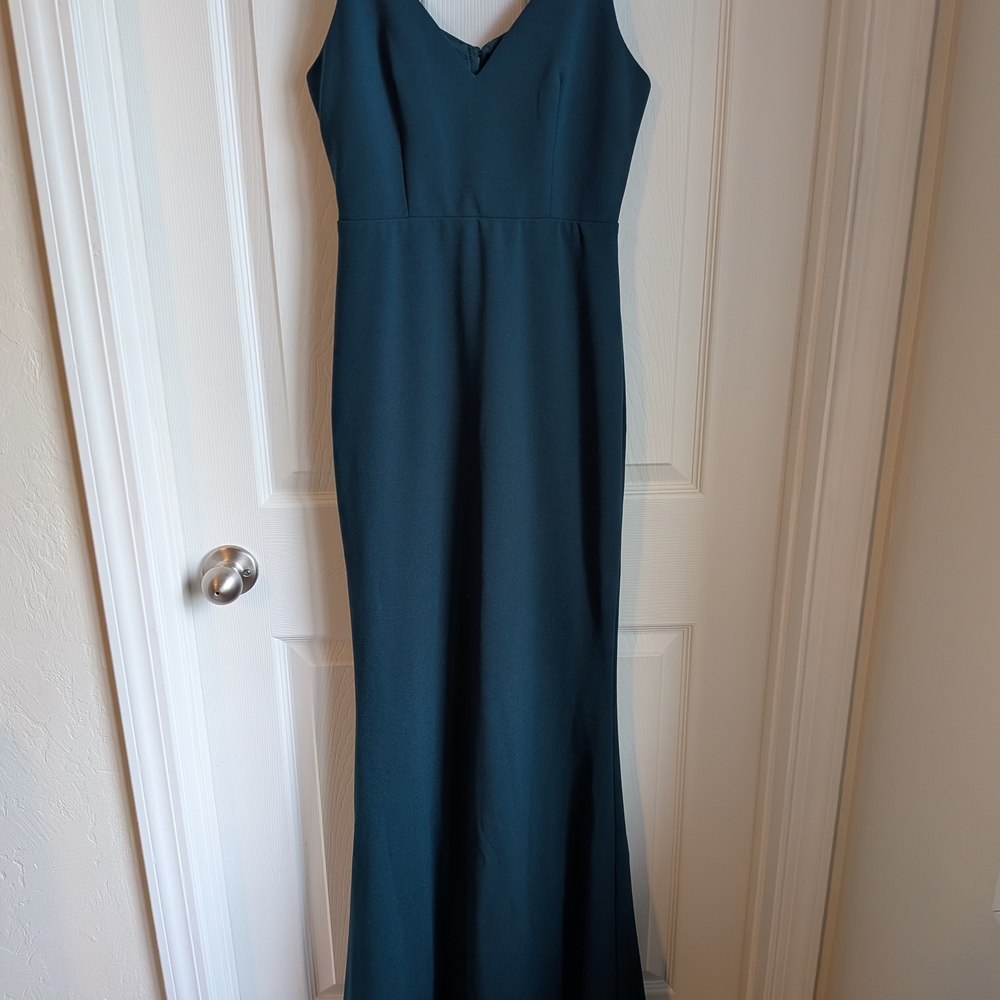 Lulu's Moments Of Bliss Forest Green Mermaid Maxi Dress